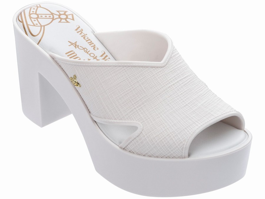 Melissa Vivienne Westwood Orb - Beyaz Bayan Topuklu Ayakkabı - REFIOW-573